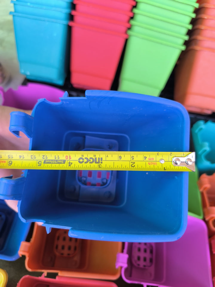 Grill pots | Set of 6 pots, mix colors