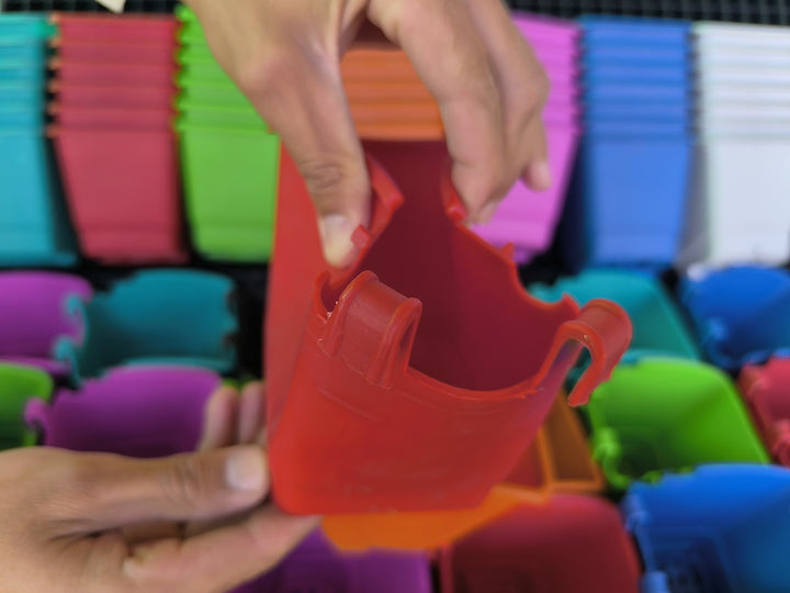 Grill pots | Set of 6 pots, mix colors