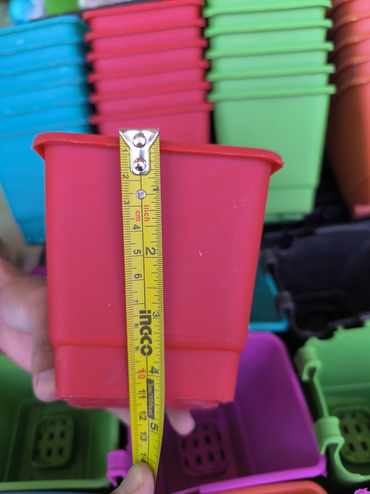 Grill pots | Set of 6 pots, mix colors