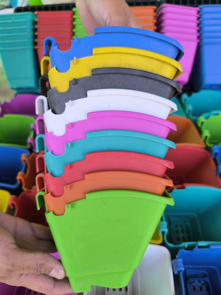 Grill pots | Set of 6 pots, mix colors