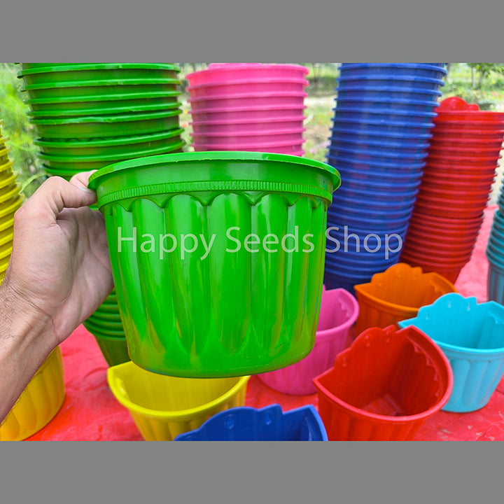 Colorful Wall flower Pots | 4 Pots Set, mix color