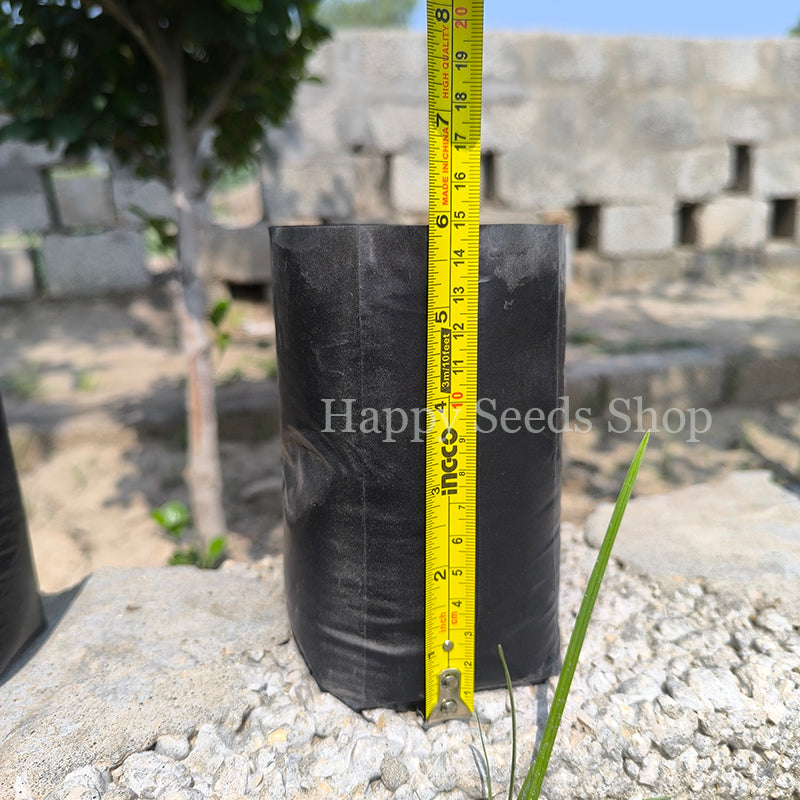 Plant Nursery Plastic bag | Actual size 6 inches | 50 Pieces