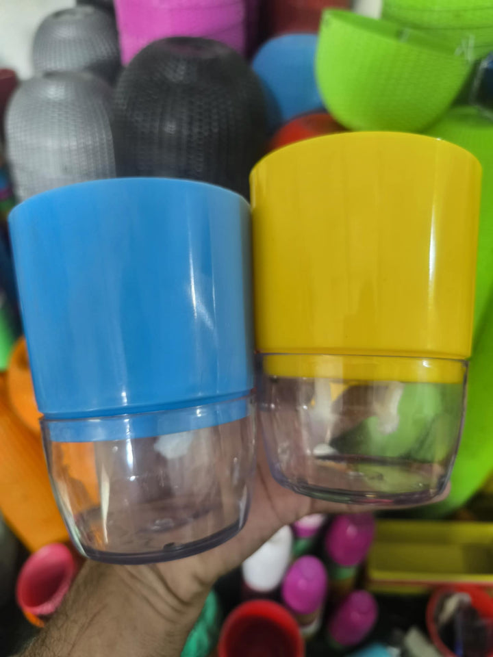 Self Watering pots round | 4 pots set , mix colors