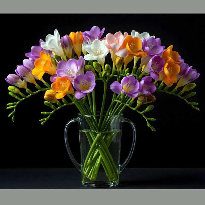 Freesia flower corms | 4 Corms in mix colors | Fragrant flowers
