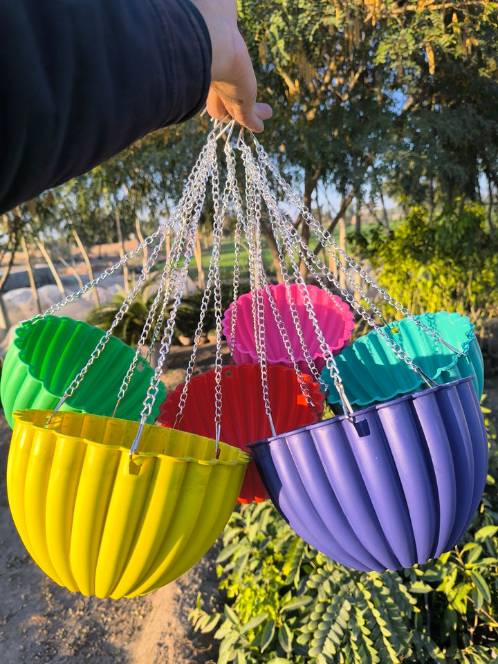 Flower Design Hanging Basket's | 4 Baskets set