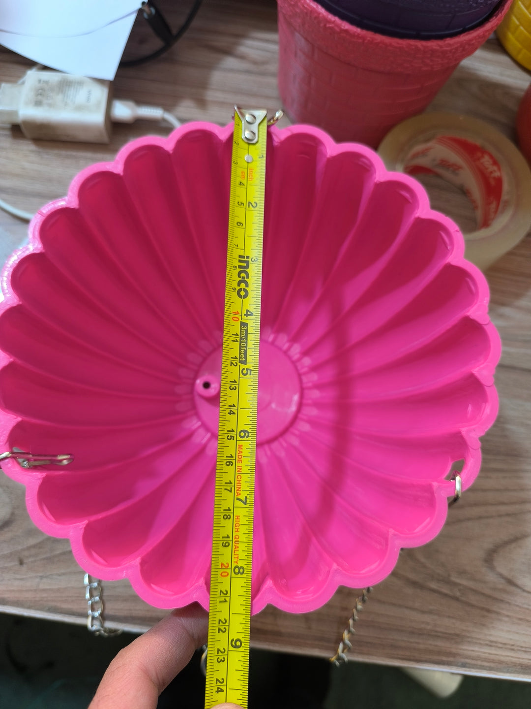 Flower Design Hanging Basket's | 4 Baskets set