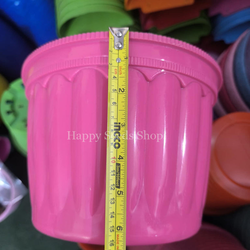 Colorful Wall flower Pots | 4 Pots Set, mix color